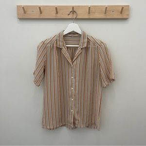 Vintage Striped Button Down Shirt